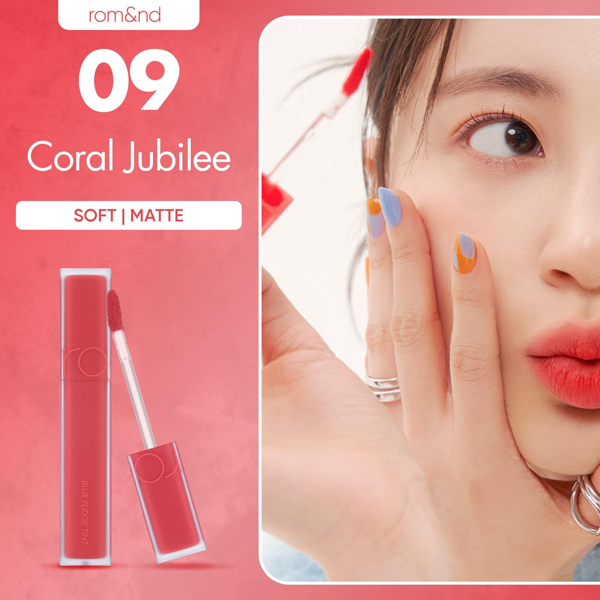 rom&nd OVEEER Shade Series Blur Fudge Tint | Silky Matte Lipstick for Velvety Smooth Lips | Long-Lasting Stain, Wrinkle Blurring, Moisturizing Formula | 16 Burnt Orange | Lip Stain Long Lasting Waterproof | Buildable Matte Blurred Finish | Hydrating Lip S
