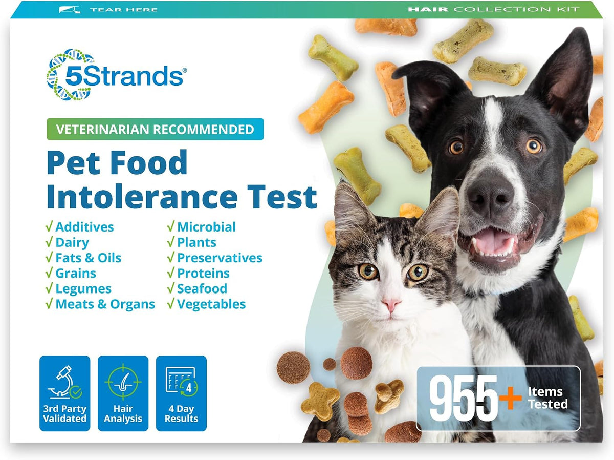 5Strands Pet Food Intolerance Test for Dogs & Cats, 825 Items Tested