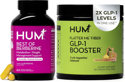 HUM Best of Berberine Supplement Flatter Me Fiber Supplement