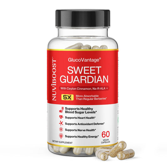 NUVIBOOST Super Dihydroberberine (GlucoVantage®) 200mg with Ceylon Cinnamon, Alpha Lipoic Acid, Selenium, Gymnema Sylvestre, Benfotiamine and Others for Overall Immunity. NUVIBOOSTBuy Supplements Australia