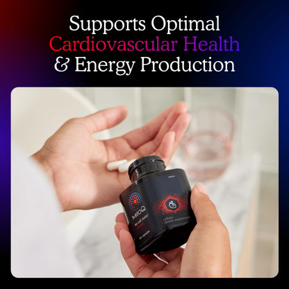 MitoQ +Heart Advanced CoQ10 Antioxidant - Heart Health Supplement with L-Carnitine, Magnesium, & Vitamin D3 - Supports Cardiovascular Health, Blood Flow, and Cellular Energy (60 Capsules)