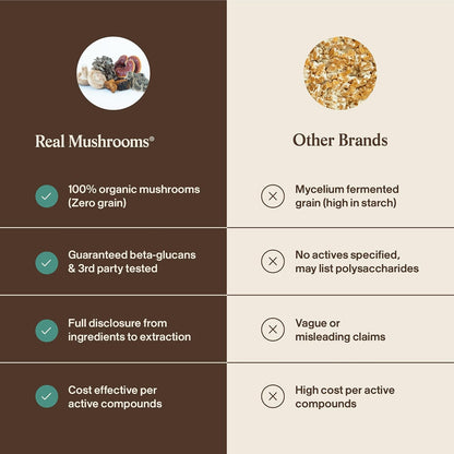 Real Mushrooms 5 Defenders Mushroom Complex - Functional Mushrooms Extract from Chaga, Shiitake, Maitake, Reishi, Turkey Tail Mushroom Blend for Wellness Support with Beta Glucans - 45 Servings