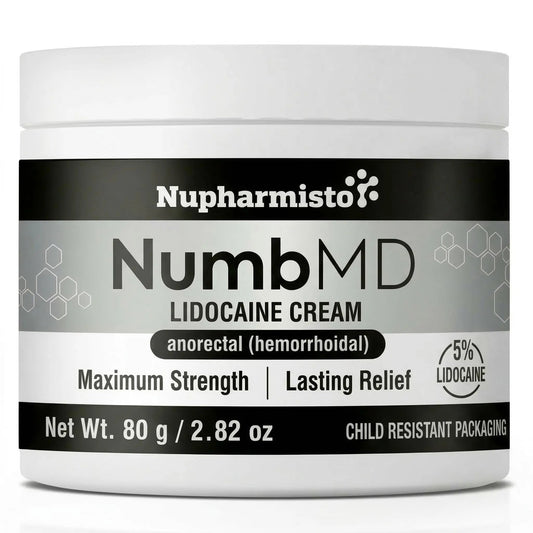 Nupharmisto Numbing Cream Maximum Strength : Long Lasting Numbing Cream with 5X Numbing - Emu Oil and Arnica 80 g / 2.82 oz NupharmistoBuy Supplements Australia