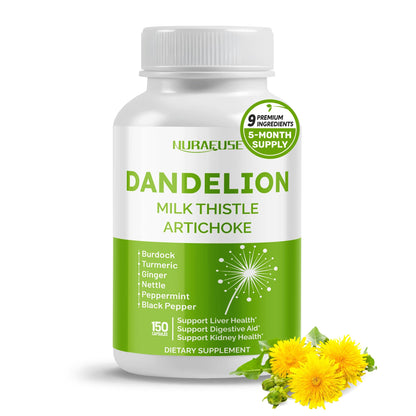 Dandelion Milk Thistle Artichoke Burdock Turmeric - Support Liver Health, Support Digestive Aid