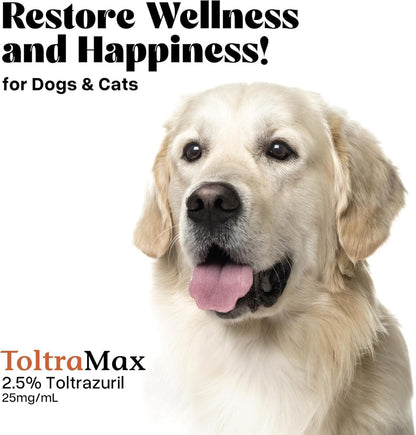 Toltrazuril 2.5% for Horses, Dogs, Cats, 60mL/2 Ounce, for Non-Food Chain Animals, Peanut Butter