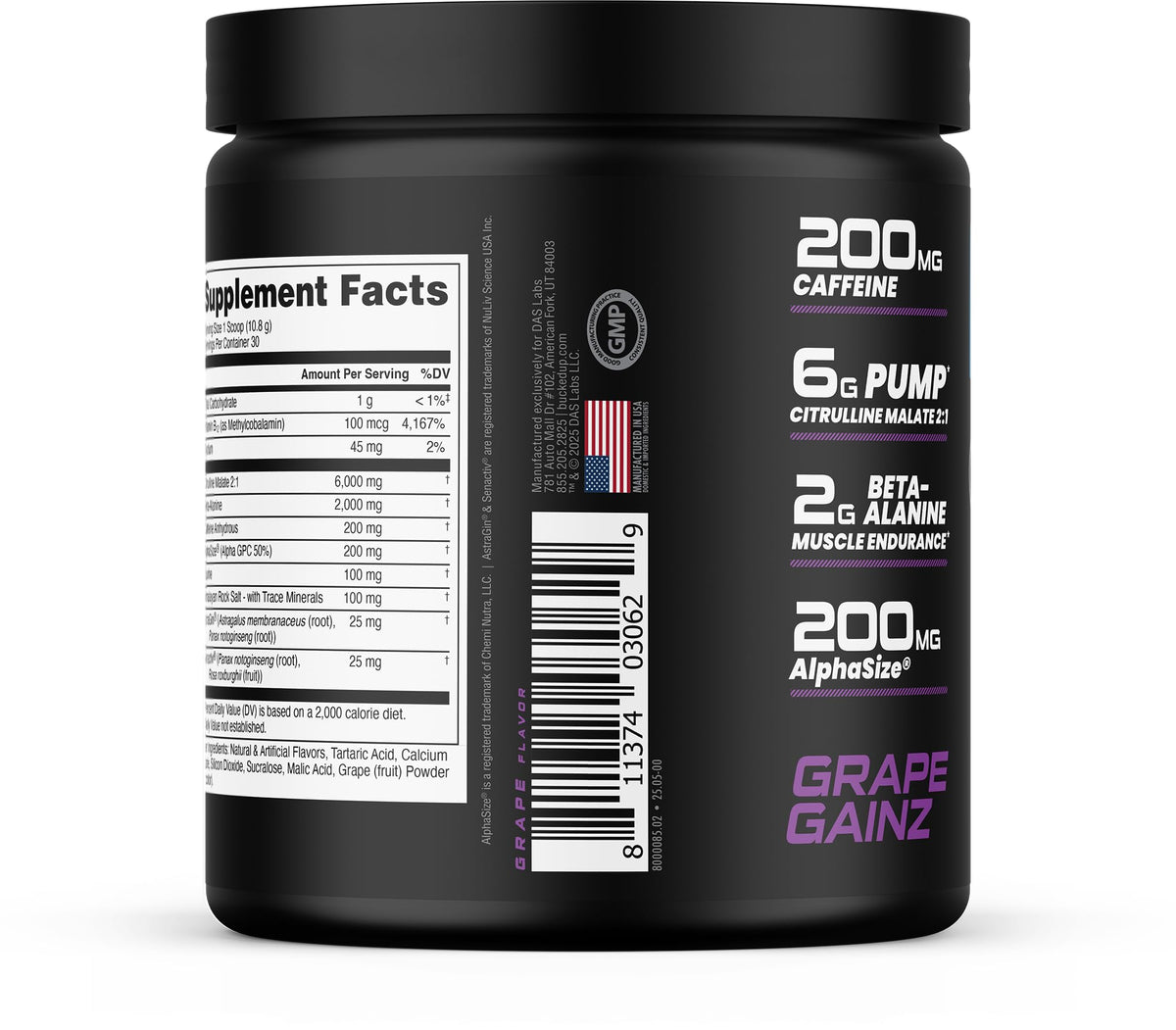 Bucked Up Pre Workout - Best Tasting - 6 Grams Citrulline, 2 Grams Beta Alanine Non Proprietary Blend, Powder (Strawberry Kiwi)