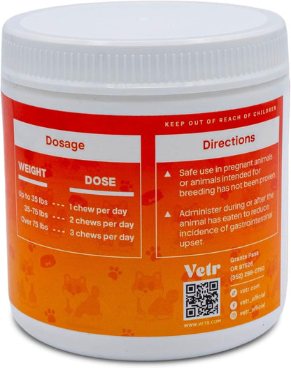Vetr Dog Multivitamin Treats, 120 Chews Chicken Flavor, Daily Pet Dog Vitamins and Supplements with Glucosamine, Chondroitin, & Probiotics, Hip & Joint, Immune Support, & Digestive Care