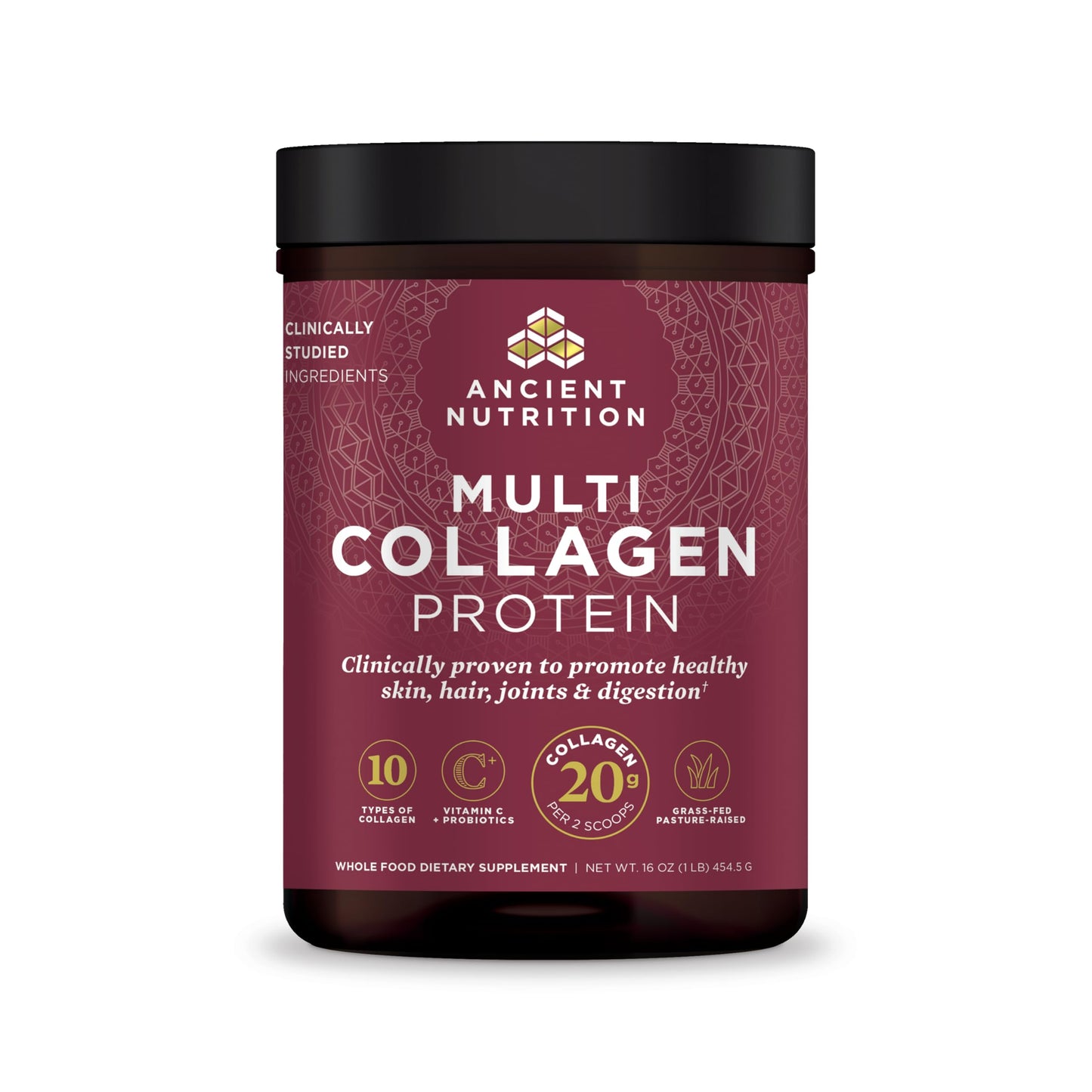 Ancient Nutrition Collagen Powder Protein with Probiotics, Unflavored Multi Collagen Protein with Vitamin C, 45 Servings, Hydrolyzed Collagen Peptides Supports Skin and Nails, Gut Health, 16oz Ancient NutritionBuy Supplements Australia