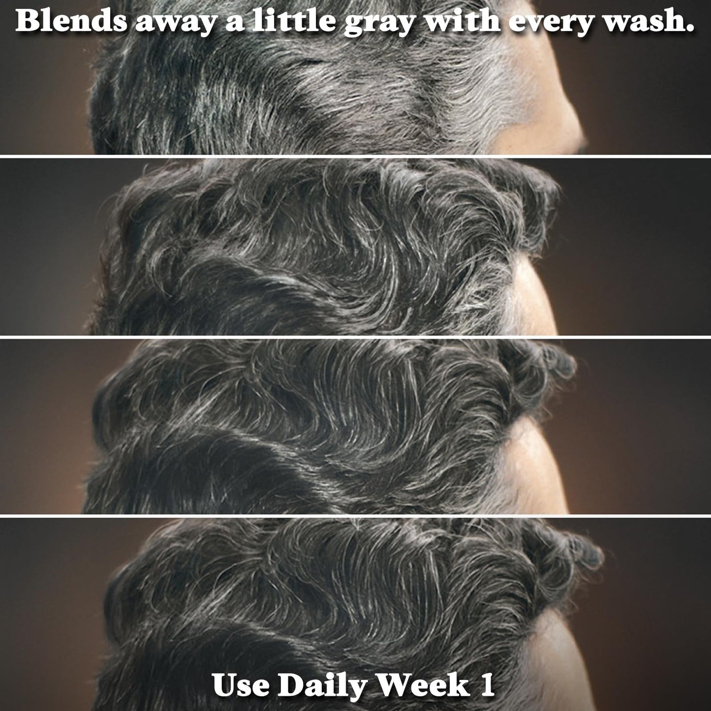 Just for Men Control GX Grey Reducing Shampoo, Gradual Hair Color with Keratin for Stronger Thicker and Healthier Looking Hair, 4 Fl Oz - Pack of 1