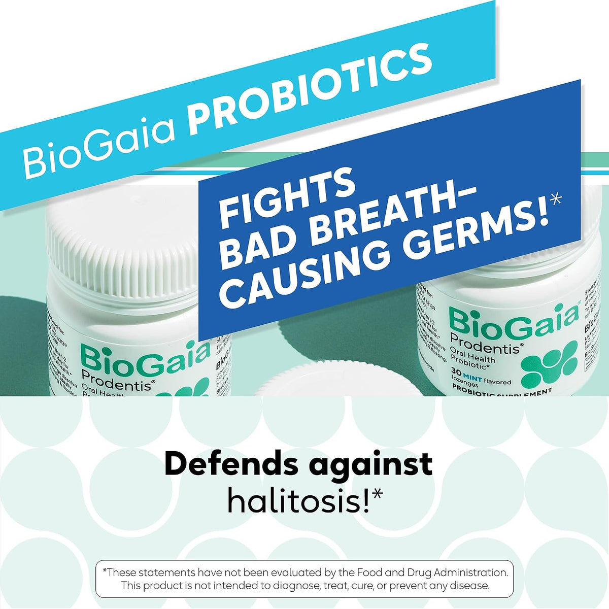 BioGaia Prodentis Oral Probiotics for Teeth & Gums and Bad Breath | Dental Hygienist-Recommended | Promotes Healthy Gums & Improves Oral Health | Fights Bad Breath | Dental Probiotic (3-Pack)