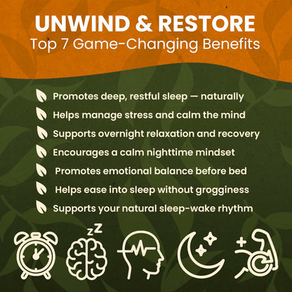 Night Gummies – Melatonin-Free, Reishi, Ashwagandha, Valerian, Magnesium, Resveratrol & Relaxing Botanicals – Supports Evening Calm