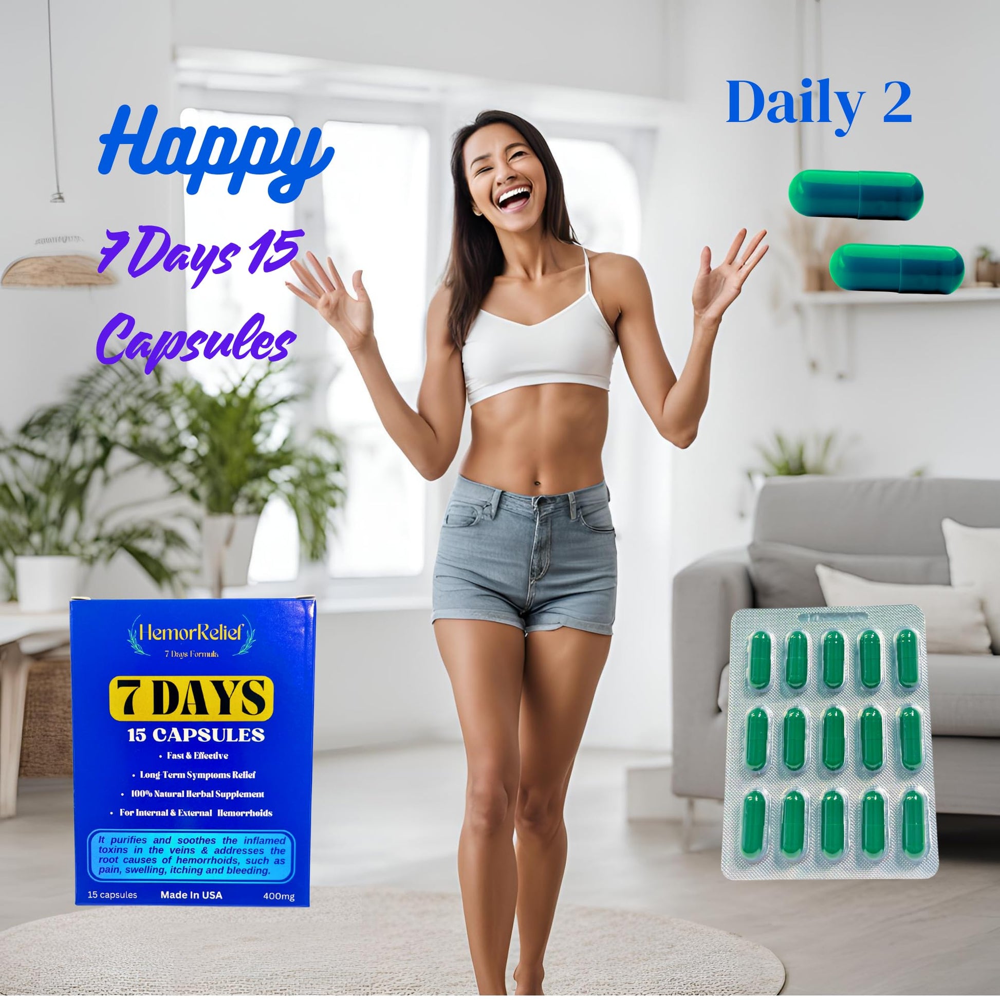 7Days Hemorrhoid Detox Formula, Works to Address The Root Causes of Hemorrhoids Provide Fast & Long-Lasting Relief - dailyvitalstore