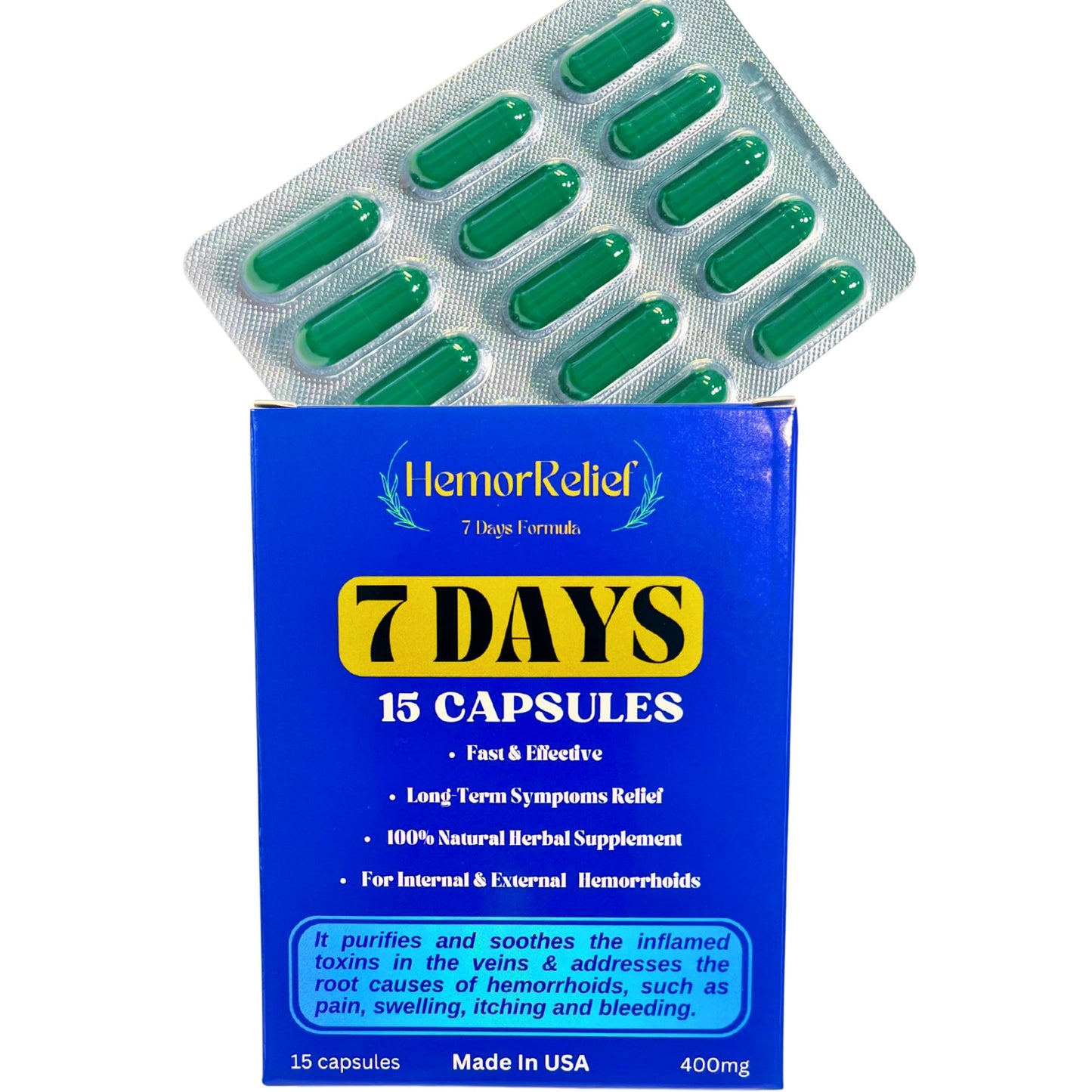 7Days Hemorrhoid Detox Formula, Works to Address The Root Causes of Hemorrhoids Provide Fast & Long-Lasting Relief - dailyvitalstore