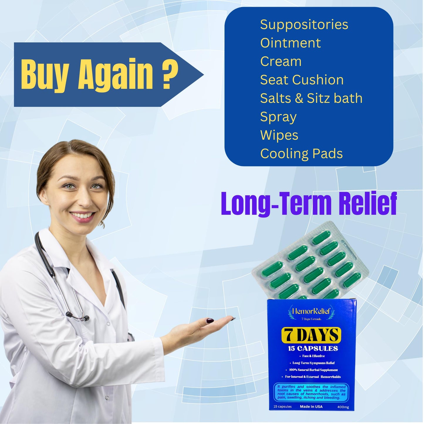 7Days Hemorrhoid Detox Formula, Works to Address The Root Causes of Hemorrhoids Provide Fast & Long-Lasting Relief - dailyvitalstore