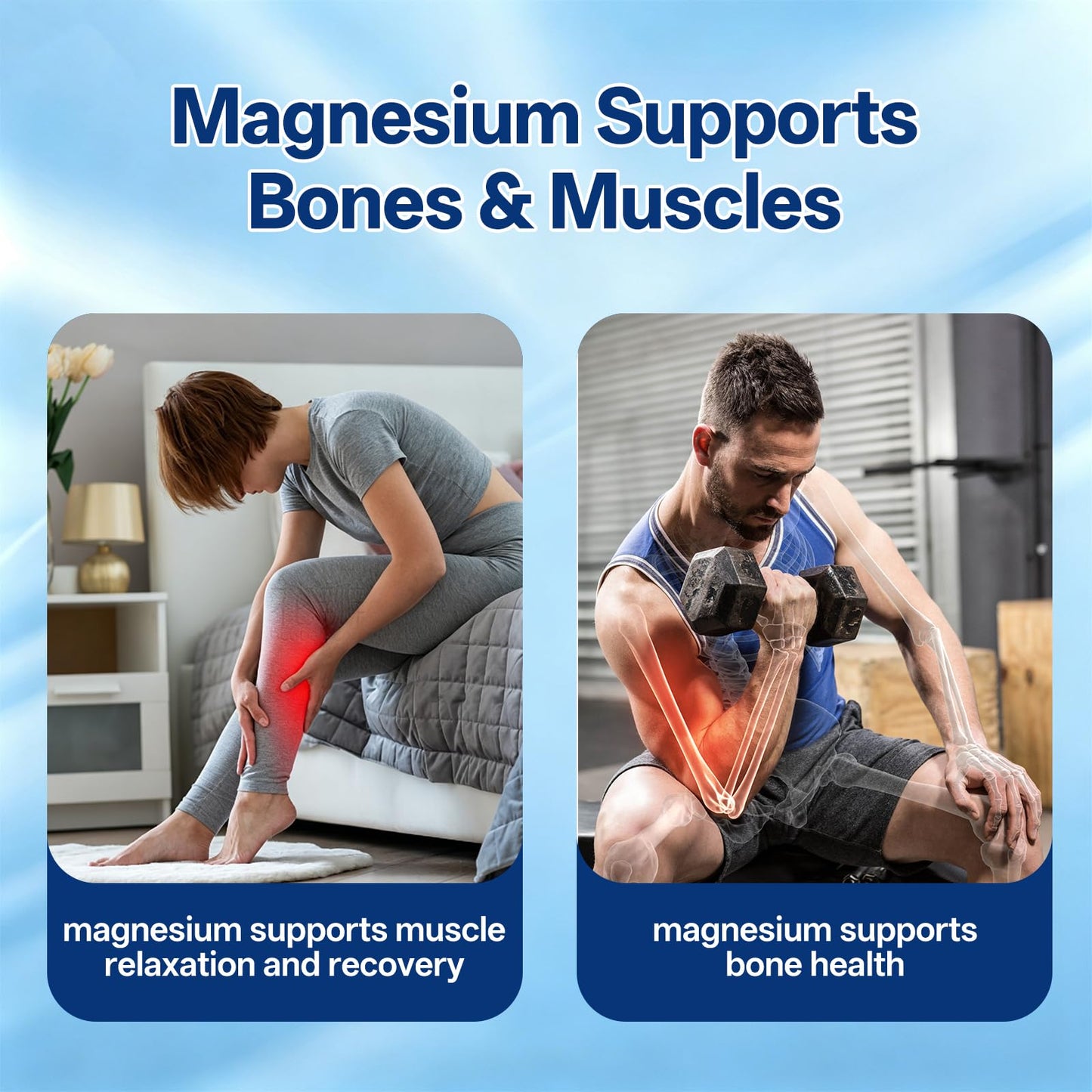 8 in 1 Magnesium Complex Capsules 1000mg for Women and Men - Highly Absorbable Magnesium Supplement Supports Muscle Relaxation Sleep & Energy | NSF Certified, GMP, Gluten Free, Vegan - dailyvitalstore