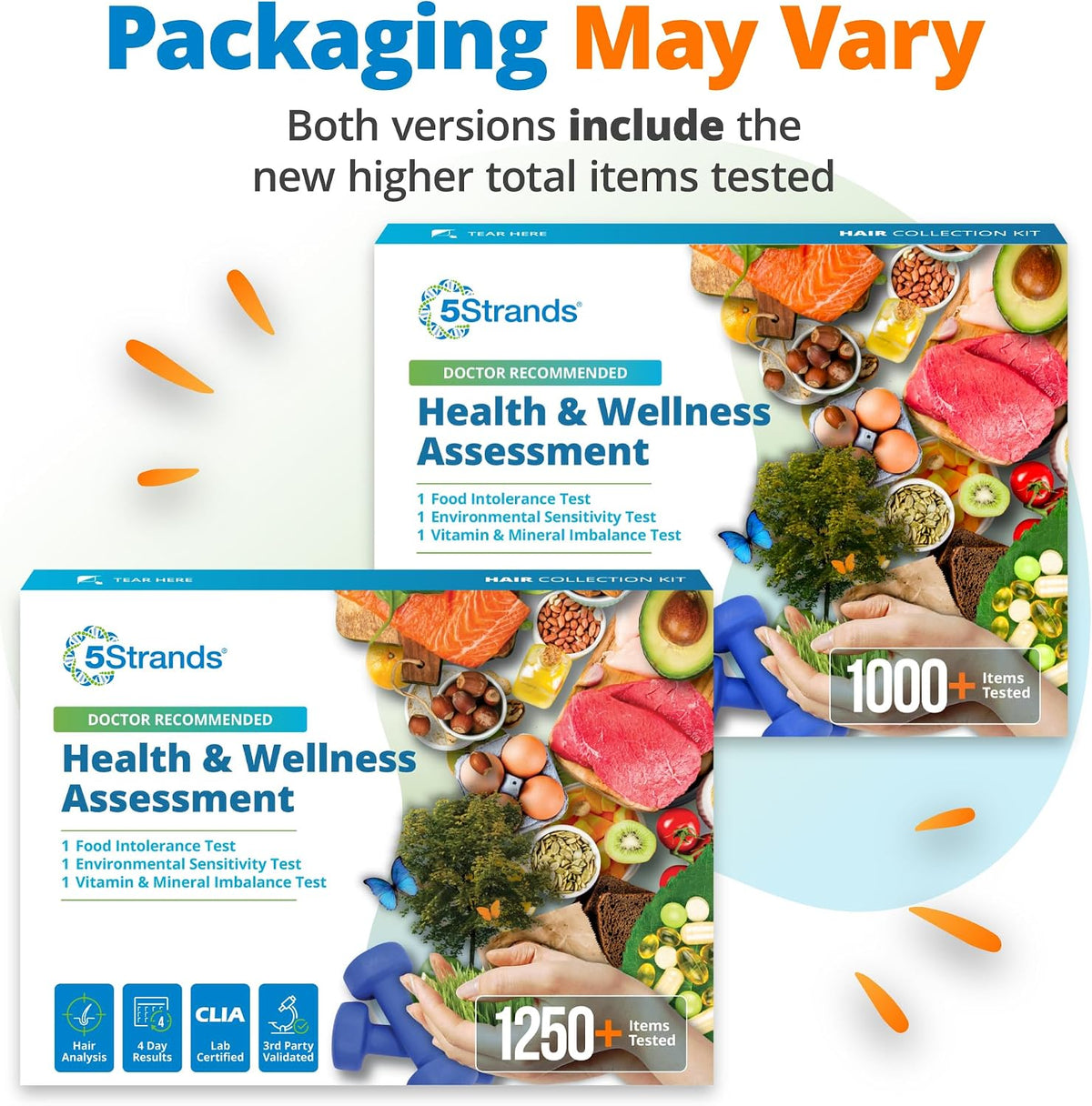 5Strands Health & Wellness Assessment for Adults & Kids Including 3 Tests