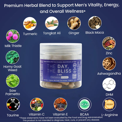 TDTB 3-in-1 Herbal Capsules | Supports Wellness After Social Occasions, Special Moments & Men’s Vitality | Feel Better After Drinking & Liver Support