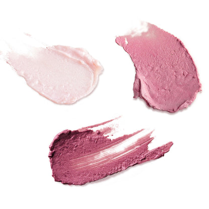 Burt's Bees Lip Shimmer Pink Collection, Tinted Lip Balm Stick, Moisturizing for All Day Hydration with Natural Glowy Pigmented Finish & Buildable Color, 3 Shades, Value Pack, 0.09 oz., Three Tubes