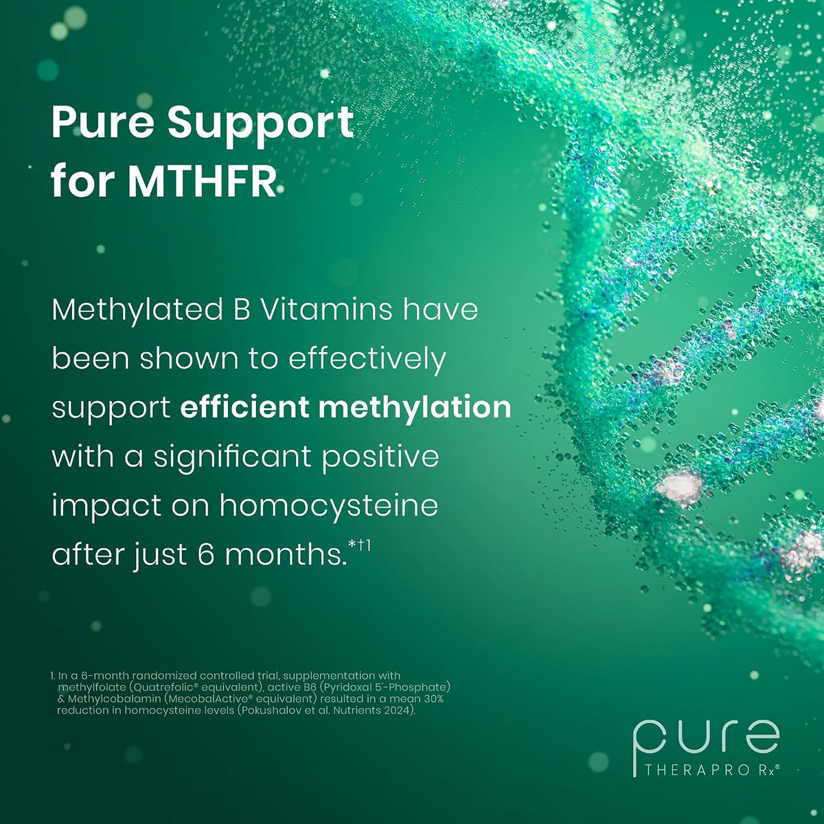 Pure Therapro Rx Methylated B Vitamins for Men and Women, Made in USA 2 Month Supply | Active Methyl B Complex Vitamins Including Methyl B12, Methylfolate, Benfotiamine, Choline, Niacin, TMG & More