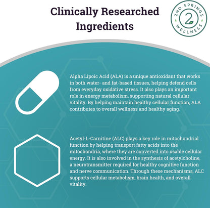 Adaptogen Complex + ALA & ALC Complex + Brain Support + Magnesium Bisglycinate Bundle | Stress Relief, Energy, Focus, Cognitive Support, Calm & Daily Wellness
