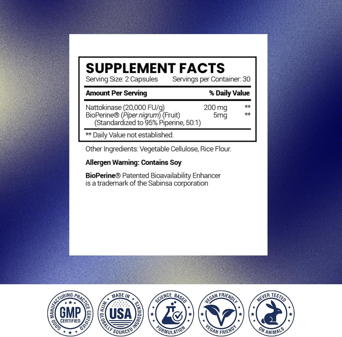 Research Verified Nattokinase - 4000 FU - Circulatory Support - BioPerine, No Vitamin K2-60 Capsules - Pack of 3
