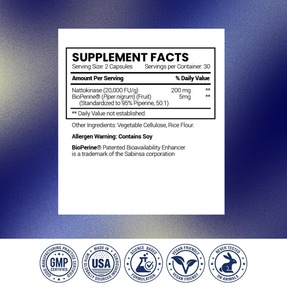 Research Verified Nattokinase - 4000 FU - Circulatory Support - BioPerine, No Vitamin K2-60 Capsules - Pack of 3