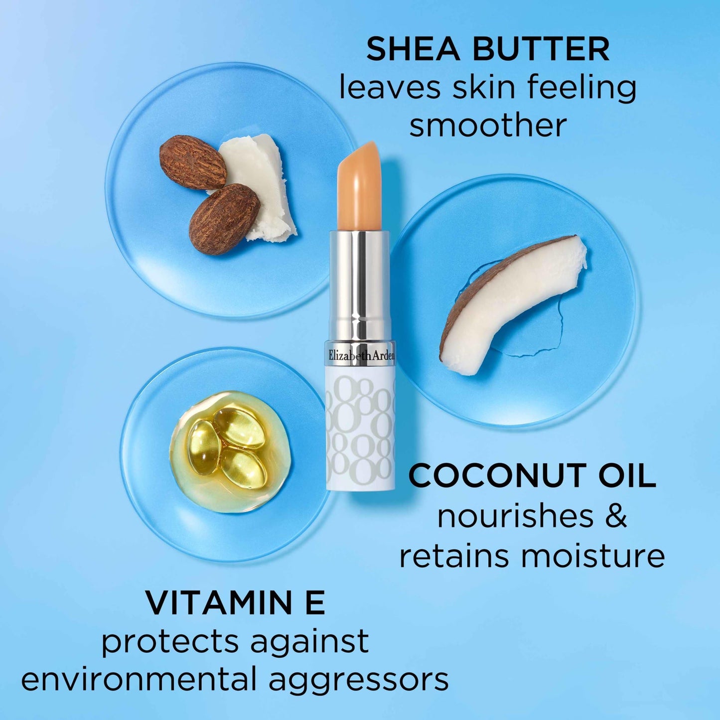 Elizabeth Arden Eight Hour Cream Lip Protectant Stick, Moisturizing Balm, Sheer with Sunscreen, SPF 15, Repairs Cracked Lips, 0.13 oz