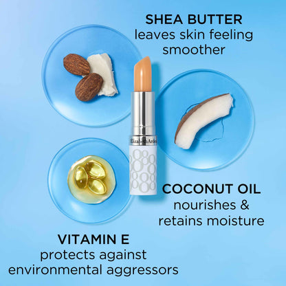 Elizabeth Arden Eight Hour Cream Lip Protectant Stick, Moisturizing Balm, Sheer with Sunscreen, SPF 15, Repairs Cracked Lips, 0.13 oz