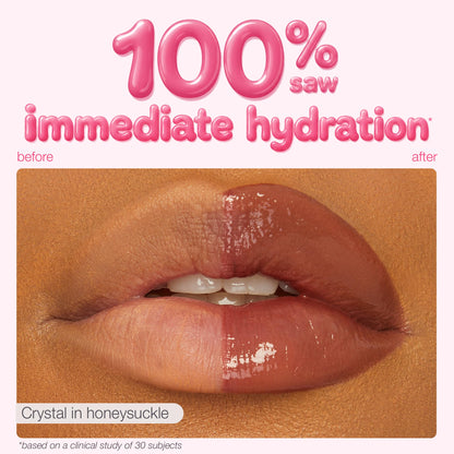 tarte maracuja juicy lip plump – Hydrating & Volumizing Lip Plumper Gloss Balm with Nourishing Hyaluronic Acid, Plumps & Moisturizes, Vegan & Cruelty-Free, full size, honeysuckle