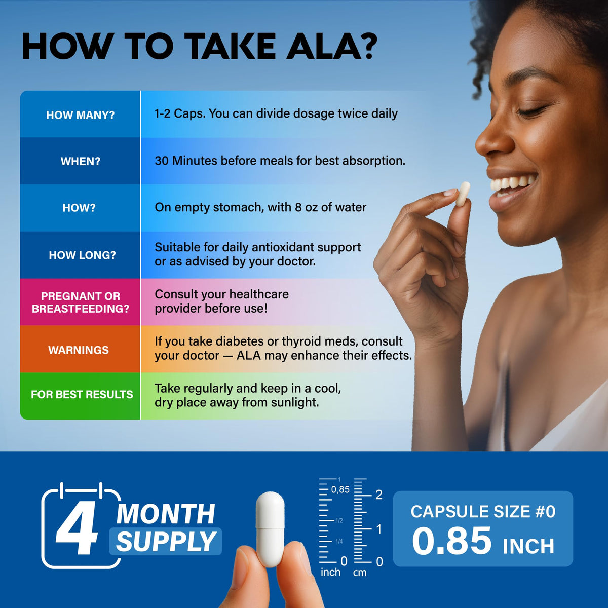 Alpha Lipoic Acid 600mg - ALA Supplement Antioxidant for Nerve, Energy & Metabolism Support - Extra Strength with Benfotiamine, B1 & B12 - Lab Tested, NON-GMO & Vegan - 120 Capsules, 2 Month Supply