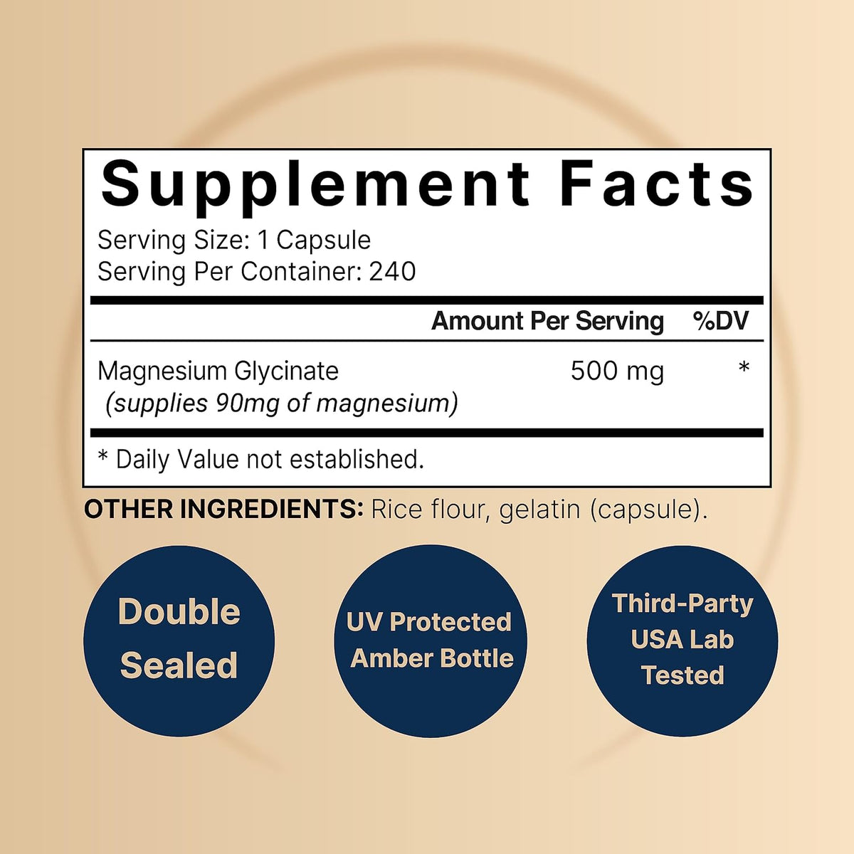 NatureBell Magnesium Glycinate Capsules 500mg & Myco Guardians 10 in 1 Mushroom Powder 10oz Bundle Pack | Chelated & Purified Mineral | Immune Booster & Brain Health Support
