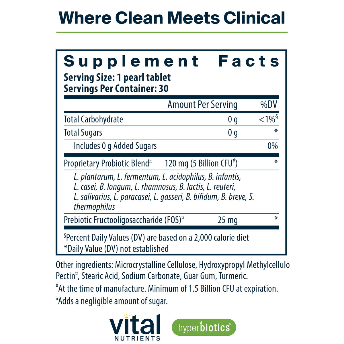 Hyperbiotics Vital Nutrients Pro-15 Prebiotics and Probiotics for Women and Men | 15 Science Backed Strains | Supports Occasional Constipation, Diarrhea, Gas & Bloating | 60 Vegan Time Release Pearls