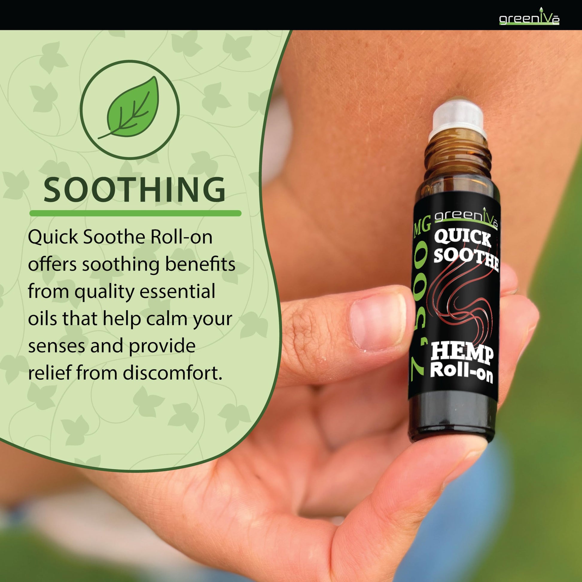7,500mg Hemp Roll-On Quick Soothe Therapeutic Essential Oil Blend Exclusively on Amazon (1) GreenIVeBuy Supplements Australia