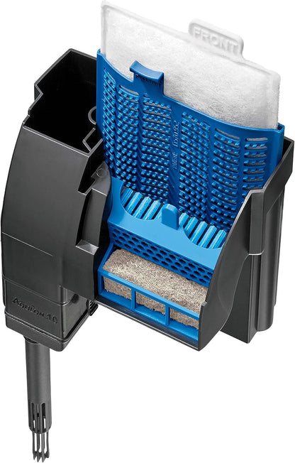 Aqueon Replacement Filter Cartridges Medium, Filter Cartridge, 6-Pack | Fish tank filter cartridge, dual-sided dense-floss with activated carbon, fits QuietFlow size 10 filters