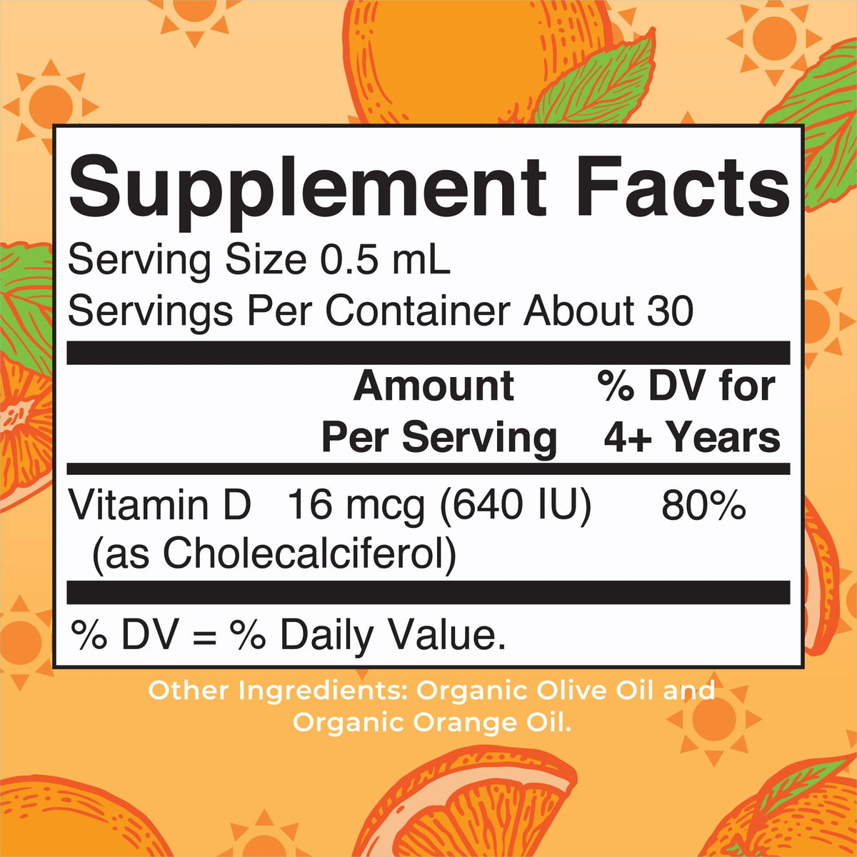 MARYRUTH'S Vitamin D3 Liquid Drops | Megadose 4000 IU | USDA Organic Liquid Vitamin D Spray for Adults & Kids | Immune Support & Bone Health | Vegan | Gluten Free | Non-GMO | 30 Servings