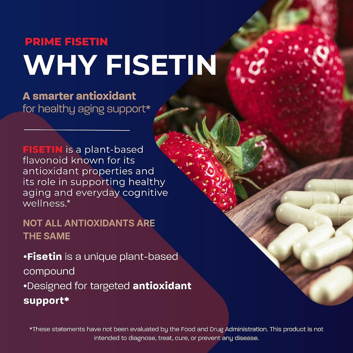 BONE SCIENCE Prime Fisetin 98% Flavonoid Complex, BioPerine, 60 Capsules