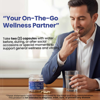 TDTB 3-in-1 Herbal Capsules | Supports Wellness After Social Occasions, Special Moments & Men’s Vitality | Feel Better After Drinking & Liver Support