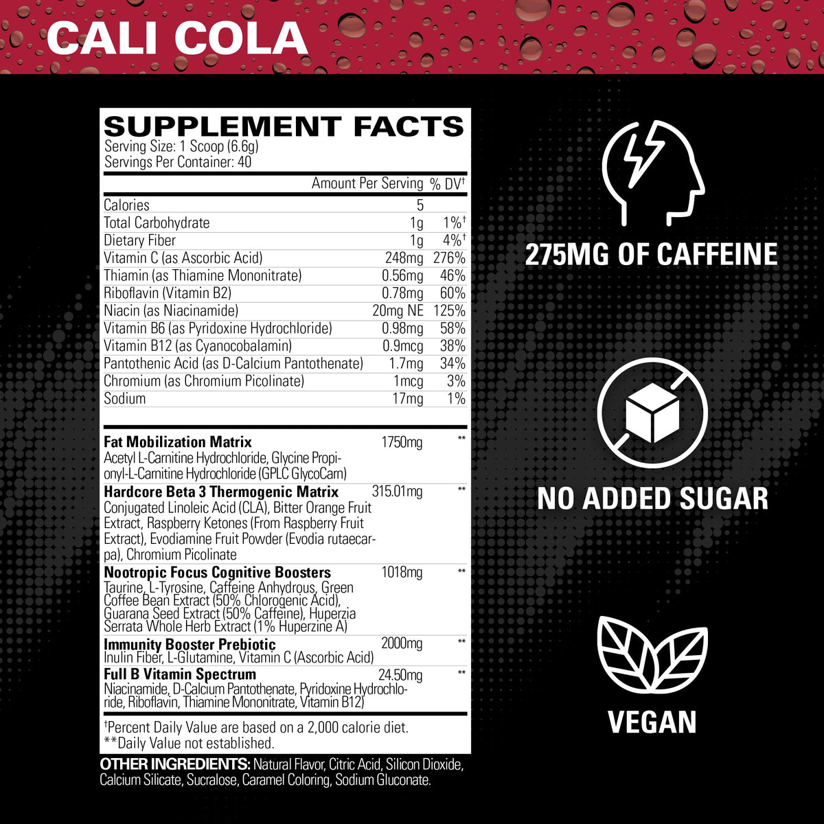 EHP Labs OxyShred Hardcore Super Dosed Pre Workout Powder - Preworkout Powder with L Glutamine & Acetyl L Carnitine, Energy Boost Drink - 275mg of Caffeine - Watermelon Candy, 40 Servings