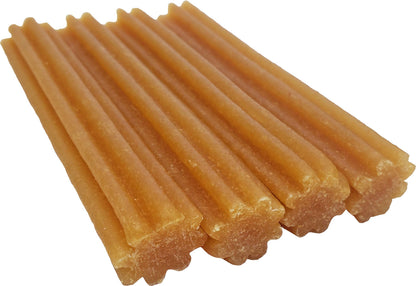 Himalayan Dog Chew Churro, Soft Yak Cheese Treat, Peanut Butter, 4 Sticks | 100% Natural, Soft Density Dental Support, Gluten Free, Healthy Safe Dog Treats for All Breeds and Ages, Lactose & Grain Free
