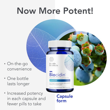 Biocidin Capsules - Biofilm Disruptor - Supports Gut Detox Cleanse, Healthy Microbial Balance, Immune Function & Gut Health - Professional-Grade Herbal Supplement