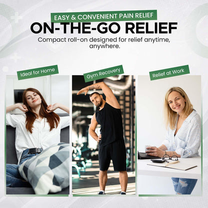 BIO-RELIEF Fast-Acting Hemp Pain Relief Roll On - Highly Effective, Cool & Topical Pain Relief Extra Strength for Arthritis, Muscle, Joint & Back – Easy Roll On Maximum Strength Scientific Solutions GlobalBuy Supplements Australia