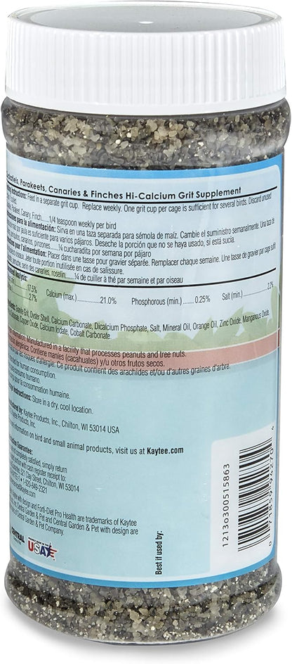 Kaytee Hi-Calcium Grit for Small Birds - Jar 21 oz | Jar