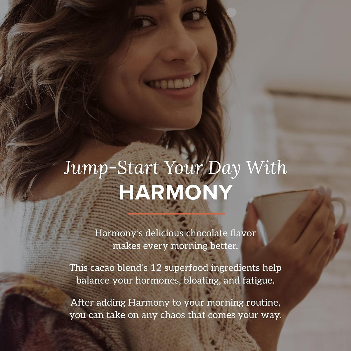 Organifi Harmony - Hormone Balance for Women with Cacao Superfood Powder, 30 Servings