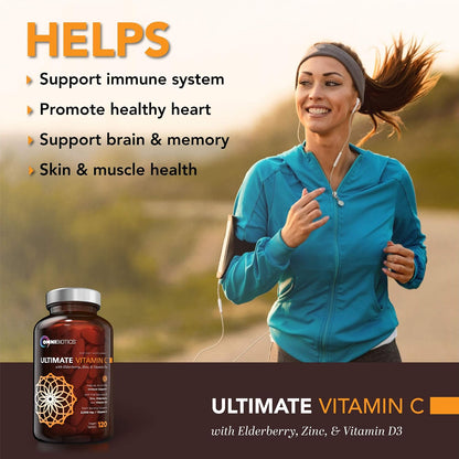 OmniBiotics Vitamin C + Turmeric Curcumin