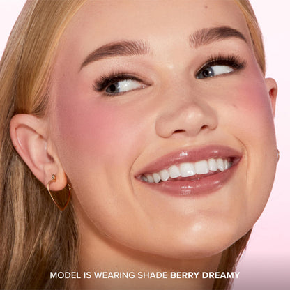 Too Faced Cloud Crush Blurring Blush | Velvety Powder Blush for Cheeks with High-Pigment Formula | 93% Naturally Derived Ingredients, Vegan & Cruelty-Free, Berry Dreamy, 0.17 Ounce