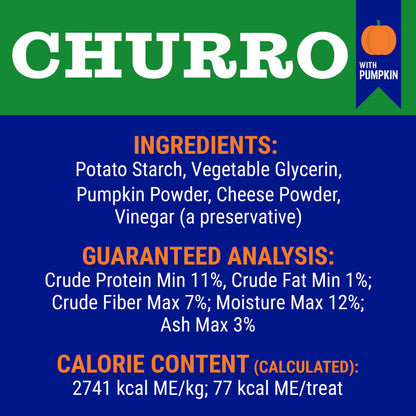 Himalayan Dog Chew Churro, Soft Yak Cheese Treat, Peanut Butter, 4 Sticks | 100% Natural, Soft Density Dental Support, Gluten Free, Healthy Safe Dog Treats for All Breeds and Ages, Lactose & Grain Free