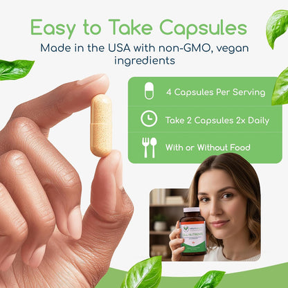 Cell Nutrients | Promotes Cell and Membrane Repair & Cell Metabolism | Helps Fight Tick-Borne Infections & More | Mitochondrial Supplements | Non-GMO, Vegan, 120 caps