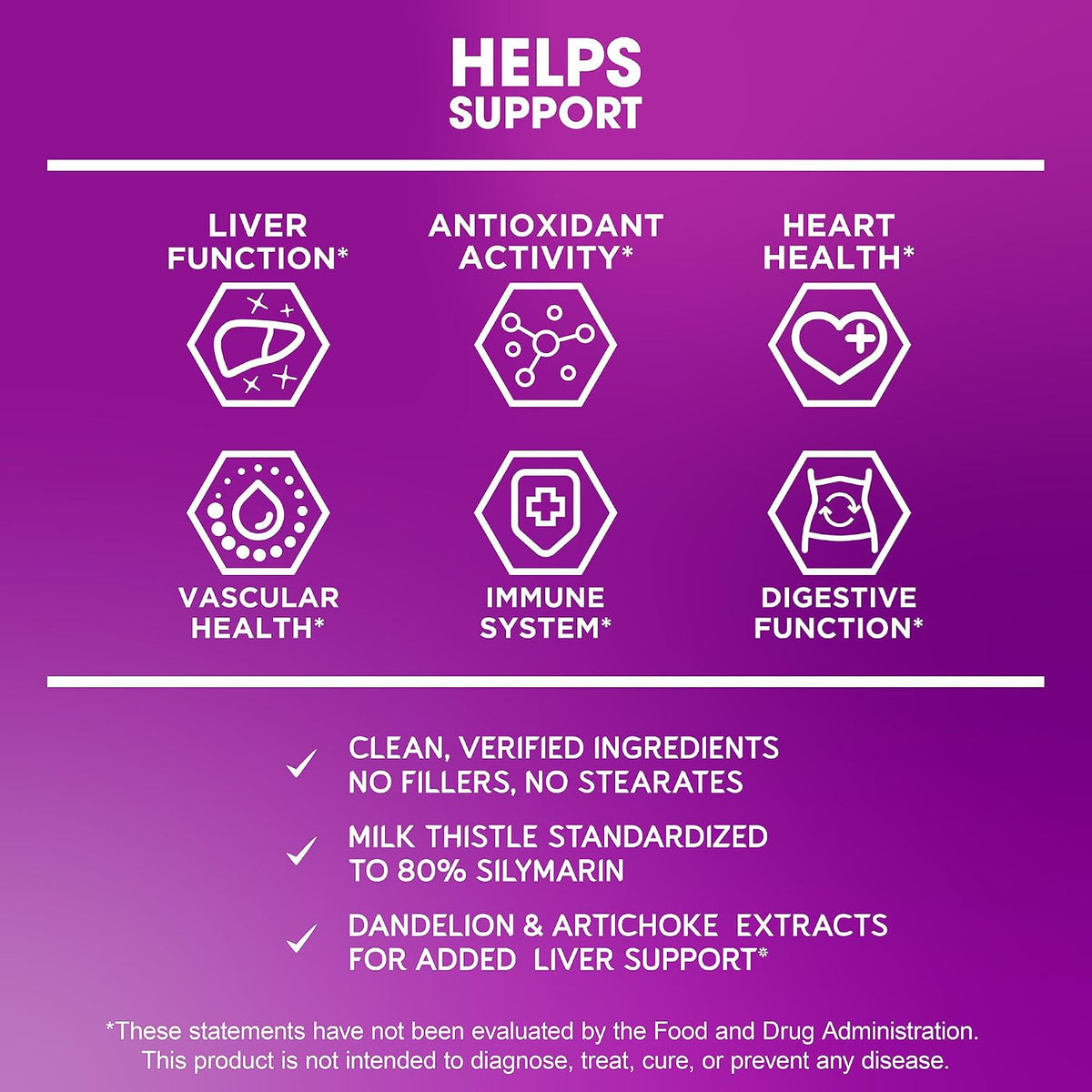 BioEmblem USDA Organic Liver Cleanse - 80% Silymarin Milk Thistle Extract for Liver Health and Liver Function with Dandelion & Artichoke Extracts - 100% Vegan, Non-GMO - Herbal Liver - 60 Capsules