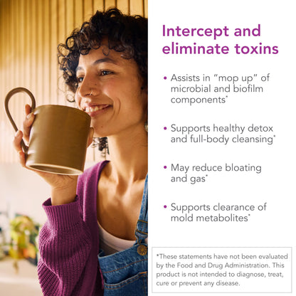 Biocidin G.I. Detox+ Activated Charcoal Binder & Zeolite Detox Supplements with Silica - Helps Bind & Clear Toxins - Supports Full Body