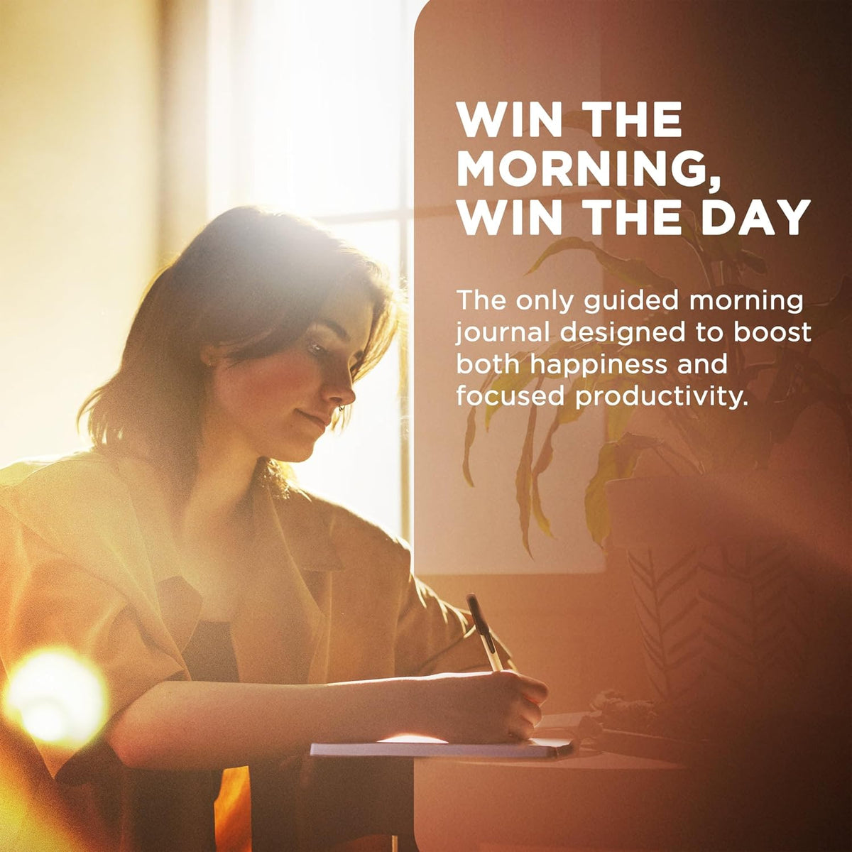Health Planner Bundle - Fitness Planner & Sunrise Journal Set | Pairs a 5-Minute Gratitude Practice with a Spiral-Bound Workout and Food Log, Ideal Wellness Gift for Men and Women